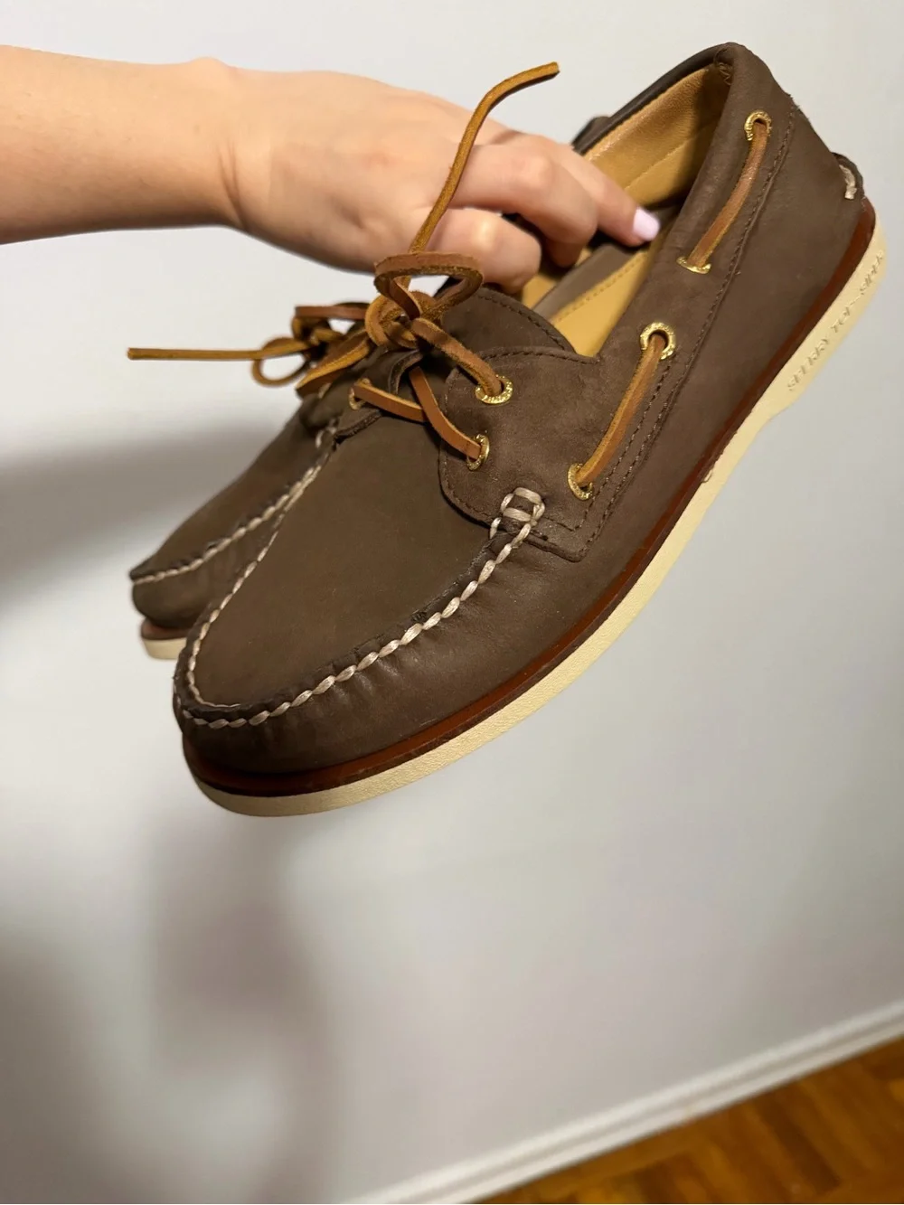 Sperry Gold Cup Authentic Original 2-Eye Boat Shoe in brown 8 men
